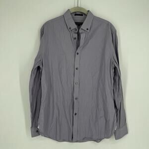 John Varvatos shirt mens small S 15 purple dress button up long sleeve office